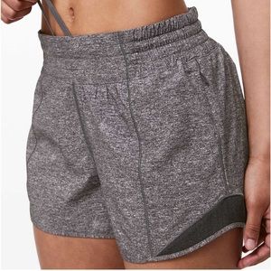 Heather Grey Lululemon Hotty Hot Shorts 2.5”